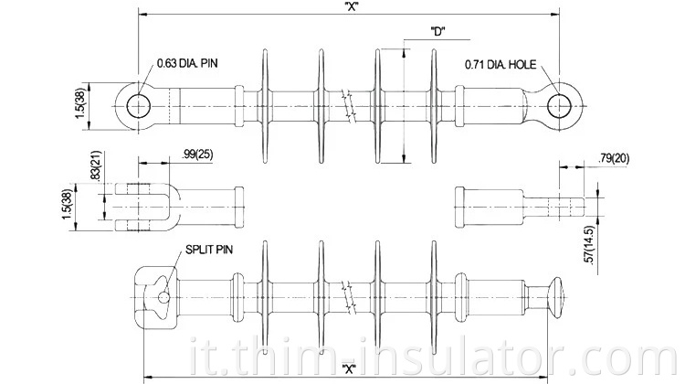 Composite Line Post Insulator